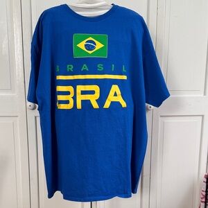 Blue Brasil Graphic T-Shirt